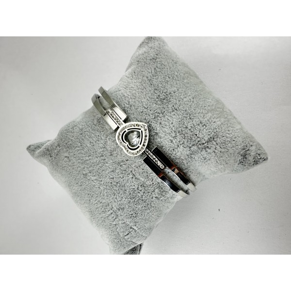 Gümüş Kalp Figürlü Bileklik